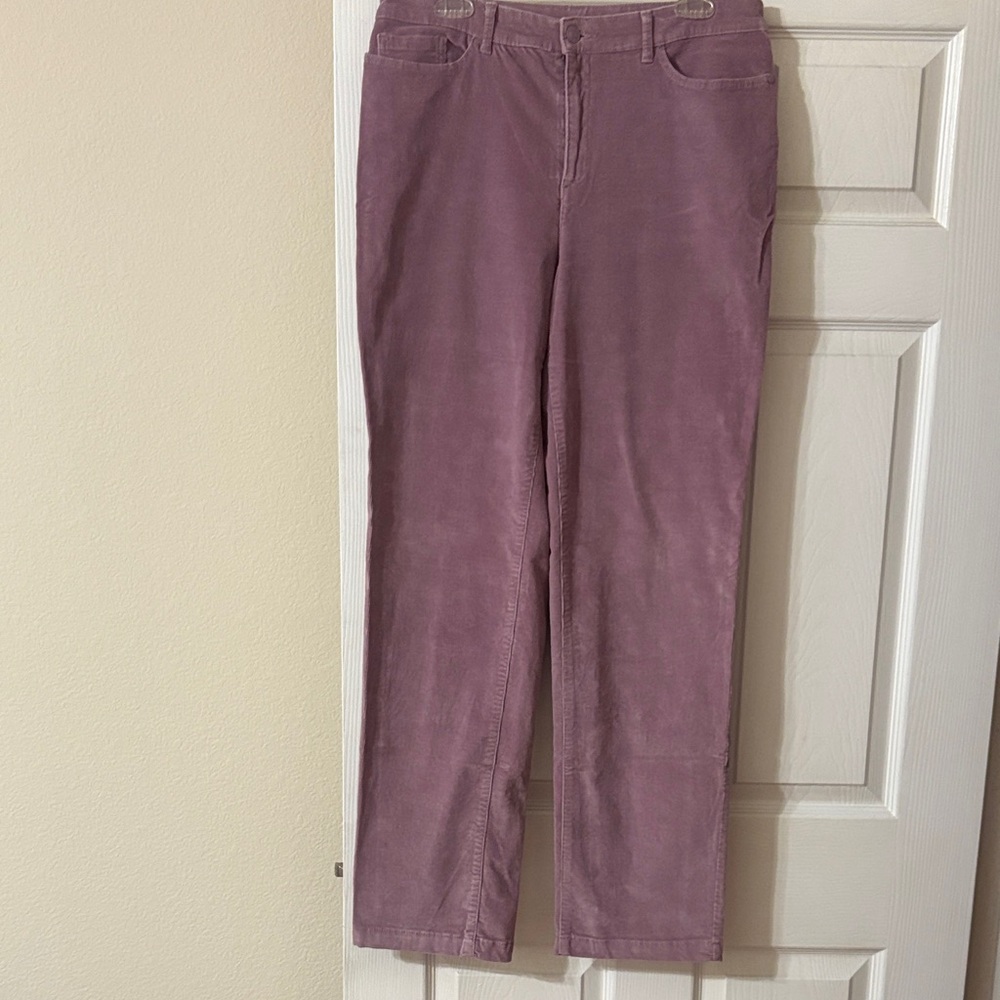 Croft & Barrow Women's Mauve Straight Leg corduroy Pants